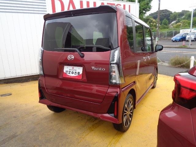 タントカスタムＲＳサポカーＳワイド適合　ミラクルオープンドア　Ｂカメラ　両側オートスライドドア　ステアリングスイッチ　シートヒーター　電動パーキングブレーキ　コーナーセンサー　オートエアコン　Ｐスタート　キーフリー（神奈川県）の中古車