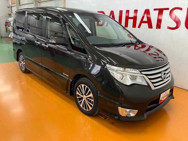 セレナハイウェイスター S−ハイブリッド衝突被害軽減ブレーキシステム 3列シート ステアリングスイッチ Pスタート アイドリングストップ 両側オートスライドドア レーンアシスト ETC 電動格納ミラー キーフリー(神奈川県)の中古車