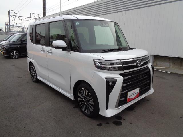 タントカスタムRSサポカーSワイド適合 ミラクルオープンドア 両側オートスライドドア 電動パーキングブレーキ ステアリングスイッチ シートヒーター オートエアコン コーナーセンサー キーフリー(神奈川県)の中古車