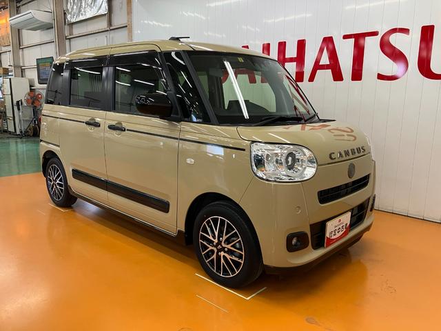 ムーヴキャンバスセオリーＧターボサポカーＳワイド適合　ドラレコ　パノラマモニター対応　ＵＳＢ接続端子　電動パーキングブレーキ　シートヒーター　両側オートスライドドア　Ｐスタート　全車速追従機能付ＡＣＣ　ＥＴＣ　ホッとカップホルダー（神奈川県）の中古車