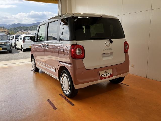 ムーヴキャンバスストライプスＧサポカーＳワイド適合　パノラマモニター対応　ＵＳＢ接続端子　電動パーキングブレーキ　シートヒーター　両側オートスライドドア　Ｐスタート　ホッとカップホルダー　置きラクボックス　キーフリー（神奈川県）の中古車