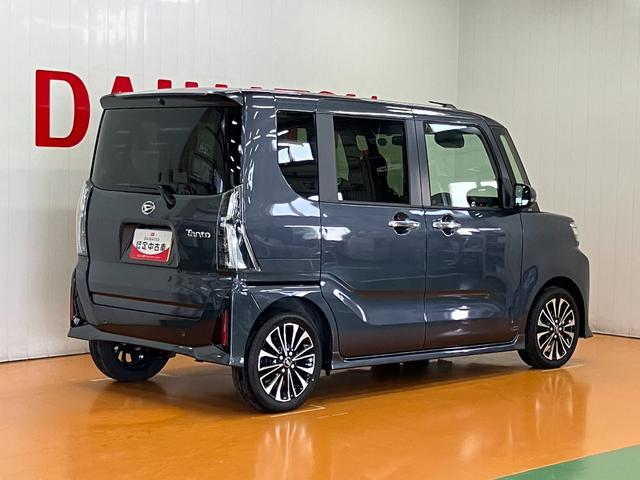 タントカスタムＲＳサポカーＳワイド適合　ミラクルオープンドア　パノラマモニター対応　両側オートスライドドア　電動パーキングブレーキ　ステアリングスイッチ　シートヒーター　オートエアコン　コーナーセンサー　キーフリー（神奈川県）の中古車