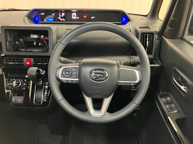 タントカスタムＲＳサポカーＳワイド適合　ミラクルオープンドア　パノラマモニター対応　両側オートスライドドア　電動パーキングブレーキ　ステアリングスイッチ　シートヒーター　オートエアコン　コーナーセンサー　キーフリー（神奈川県）の中古車