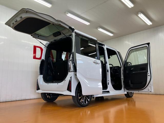 タントカスタムＲＳ　カーナビ　ＵＳＢ　電動パーキングブレーキサポカーＳワイド適合　スマアシ　パノラマモニター対応　ミラクルオープンドア　両側オートスライドドア　電動パーキングブレーキ　ステアリングスイッチ　シートヒーター　コーナーセンサー　キーフリー（神奈川県）の中古車