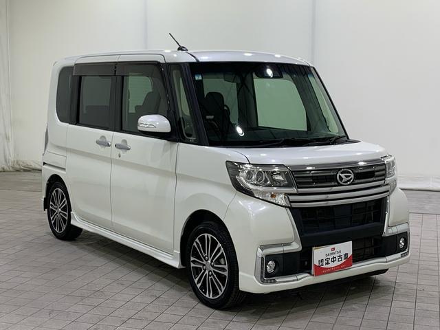 タントカスタムＲＳ　トップエディションＳＡIIIサポカーＳワイド適合　ミラクルオープンドア　Ｂカメラ　両側オートスライドドア　ステアリングスイッチ　運転席シートヒーター　Ｐスタート　横滑り防止機能　誤発進抑制機能　電動格納ミラー　キーフリー（神奈川県）の中古車