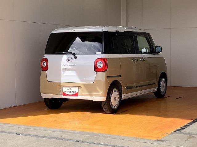 ムーヴキャンバスストライプスＧターボ　ｅｃｏ　ＩＤＬＥ非装着車サポカーＳワイド適合　パノラマモニター対応　ＵＳＢ接続端子　ディスプレイオーディオ　電動パーキングブレーキ　ワイヤレス充電器　両側オートスライドドア　全車速追従機能付ＡＣＣ　ホッとカップホルダー（神奈川県）の中古車