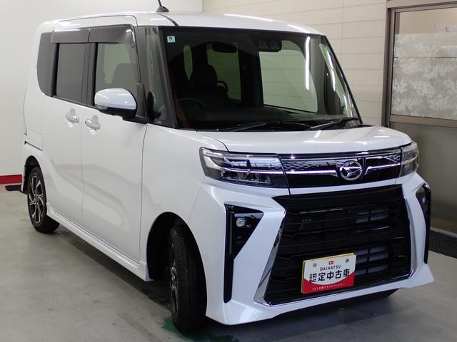 タントカスタムＸ衝突被害軽減ブレーキ　横滑り防止装置　オートマチックハイビーム　アイドリングストップ　ステアリングスイッチ　オートライト　キーフリーシステム　オートエアコン　全方位カメラ　バイザー　マット　エアバッグ（岐阜県）の中古車