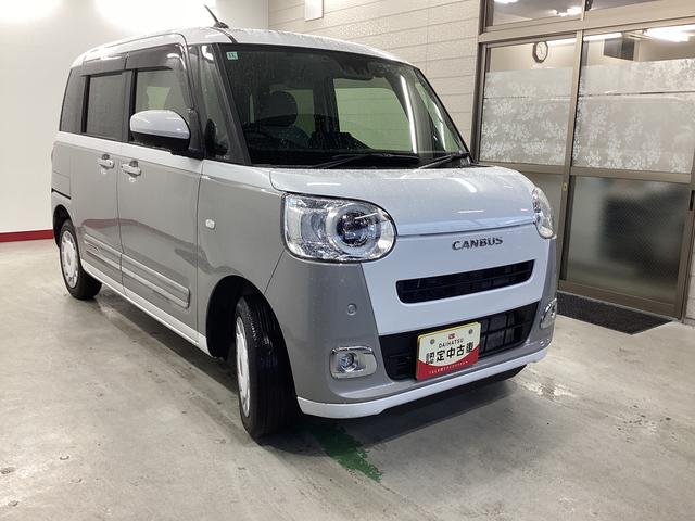 ムーヴキャンバスストライプスＧターボ衝突被害軽減ブレーキ　横滑り防止装置　ターボ　４ＷＤ　オートマチックハイビーム　アイドリングストップ　ステアリングスイッチ　オートライト　キーフリーシステム　オートエアコン　ナビ　ドラレコ　ＥＴＣ（岐阜県）の中古車