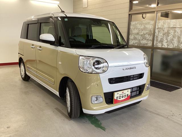 ムーヴキャンバスストライプスＧ衝突被害軽減ブレーキ　横滑り防止装置　オートマチックハイビーム　アイドリングストップ　ステアリングスイッチ　ＬＥＤオートライト　キーフリーシステム　オートエアコン　マット　バイザー　パノラマカメラ（岐阜県）の中古車