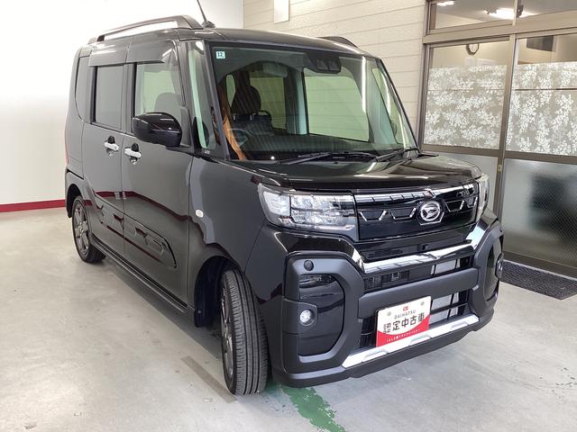 タントファンクロスターボ衝突被害軽減ブレーキ　横滑り防止装置　ターボ　４ＷＤ　オートマチックハイビーム　アイドリングストップ　ステアリングスイッチ　オートライト　キーフリーシステム　オートエアコン　マット　バイザー（岐阜県）の中古車