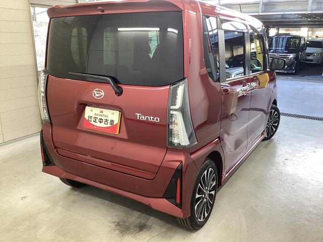 タントカスタムＲＳ衝突被害軽減ブレーキ　横滑り防止装置　パノラマカメラ　オートマチックハイビーム　アイドリングストップ　ステアリングスイッチ　オートライト　キーフリーシステム　オートエアコン　マット　バイザー（岐阜県）の中古車