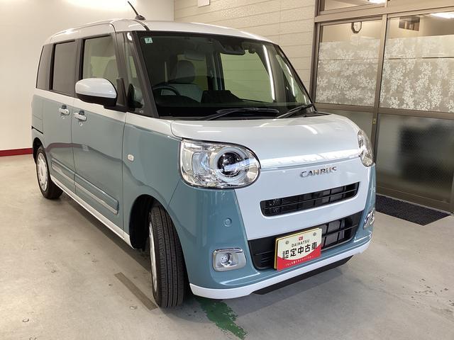 ムーヴキャンバスストライプスG衝突被害軽減ブレーキ 横滑り防止装置 オートマチックハイビーム アイドリングストップ ステアリングスイッチ オートライト キーフリーシステム オートエアコン ナビ ドラレコ ETC マット(岐阜県)の中古車