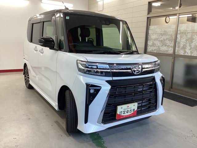 タントカスタムＲＳ衝突被害軽減ブレーキ　横滑り防止装置　パノラマカメラ　オートマチックハイビーム　アイドリングストップ　ステアリングスイッチ　オートライト　キーフリーシステム　　オートエアコン　マット　バイザー（岐阜県）の中古車