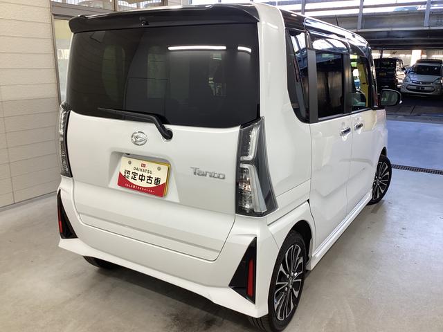 タントカスタムＲＳ衝突被害軽減ブレーキ　横滑り防止装置　パノラマカメラ　オートマチックハイビーム　アイドリングストップ　ステアリングスイッチ　オートライト　キーフリーシステム　　オートエアコン　マット　バイザー（岐阜県）の中古車