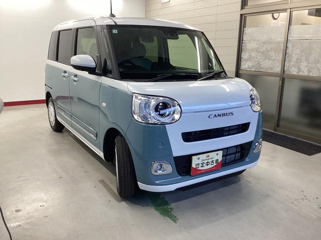 ムーヴキャンバスストライプスG衝突被害軽減ブレーキ 横滑り防止装置 パノラマカメラ オートマチックハイビーム アイドリングストップ ステアリングスイッチ LEDオートライト キーフリーシステム オートエアコン シートヒーター(岐阜県)の中古車