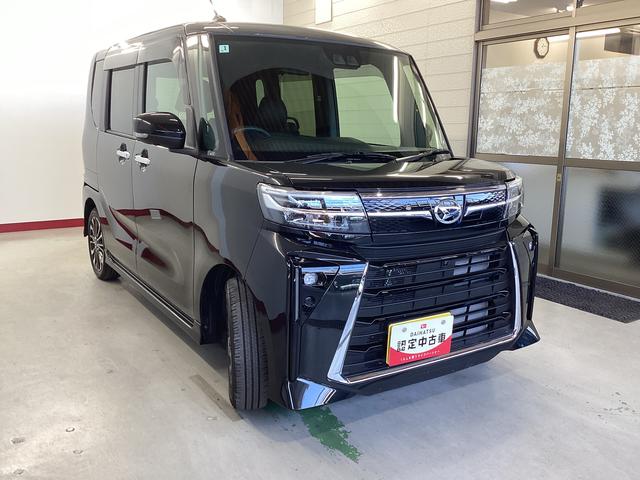 タントカスタムＲＳ衝突被害軽減ブレーキ　横滑り防止装置　パノラマカメラ　オートマチックハイビーム　アイドリングストップ　ステアリングスイッチ　オートライト　キーフリーシステム　オートエアコン　マット　バイザー（岐阜県）の中古車