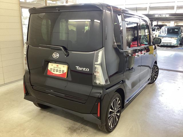 タントカスタムＲＳ衝突被害軽減ブレーキ　横滑り防止装置　パノラマカメラ　オートマチックハイビーム　アイドリングストップ　ステアリングスイッチ　オートライト　キーフリーシステム　オートエアコン　マット　バイザー（岐阜県）の中古車