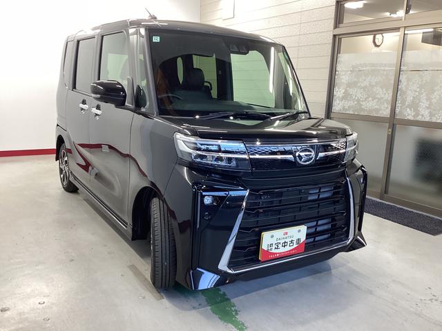 タントカスタムＸ衝突被害軽減ブレーキ　横滑り防止装置　オートハイビーム　アイドリングストップ　ステアリングスイッチ　オートライト　キーフリーシステム　オートエアコン　パノラマカメラ（岐阜県）の中古車