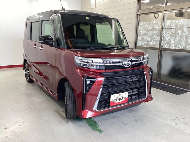 タントカスタムRS衝突被害軽減ブレーキ 横滑り防止装置 オートハイビーム アイドリングストップ ステアリングスイッチ オートライト キーフリー オートエアコン ナビ ドラレコ ETC パノラマカメラ マット バイザー(岐阜県)の中古車