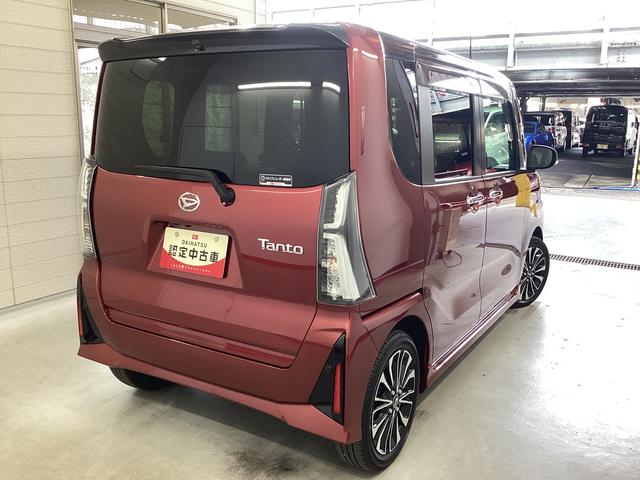 タントカスタムRS衝突被害軽減ブレーキ 横滑り防止装置 オートハイビーム アイドリングストップ ステアリングスイッチ オートライト キーフリー オートエアコン ナビ ドラレコ ETC パノラマカメラ マット バイザー(岐阜県)の中古車