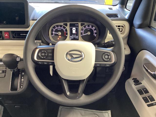 ムーヴキャンバスストライプスGターボ衝突被害軽減ブレーキ 横滑り防止装置 オートハイビーム アイドリングストップ ステアリングスイッチ オートライト キーフリーシステム オートエアコン パノラマカメラ(岐阜県)の中古車