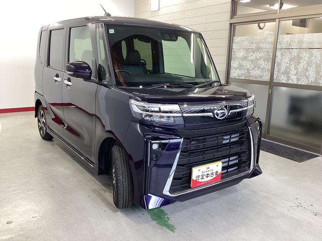 タントカスタムＸ衝突被害軽減ブレーキ　横滑り防止装置　オートハイビーム　アイドリングストップ　ステアリングスイッチ　オートライト　キーフリーシステム　オートエアコン　パノラマカメラ（岐阜県）の中古車
