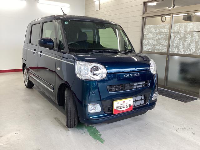 ムーヴキャンバスセオリーＧ衝突被害軽減ブレーキ　横滑り防止装置　オートハイビーム　アイドリングストップ　ステアリングスイッチ　オートライト　キーフリーシステム　オートエアコン　パノラマカメラ（岐阜県）の中古車