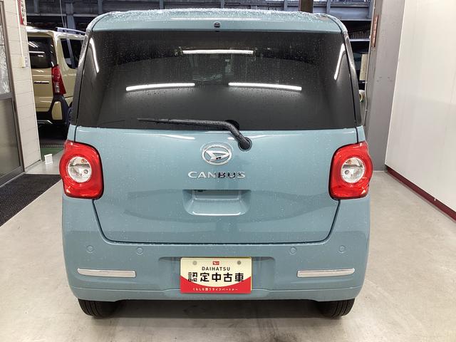 ムーヴキャンバスセオリーG衝突被害軽減ブレーキ 横滑り防止装置 オートハイビーム アイドリングストップ ステアリングスイッチ オートライト キーフリーシステム オートエアコン パノラマカメラ(岐阜県)の中古車