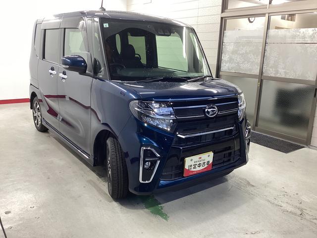 タントカスタムＸ衝突被害軽減ブレーキ　横滑り防止装置　オートハイビーム　アイドリングストップ　ステアリングスイッチ　オートライト　キーフリーシステム　オートエアコン　ナビ　ドラレコ　ＥＴＣ　マット　バイザー（岐阜県）の中古車