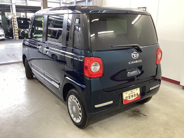 ムーヴキャンバスセオリーＧ衝突被害軽減ブレーキ　横滑り防止装置　４ＷＤ　オートハイビーム　アイドリングストップ　ステアリングスイッチ　オートライト　キーフリーシステム　オートエアコン　パノラマカメラ（岐阜県）の中古車