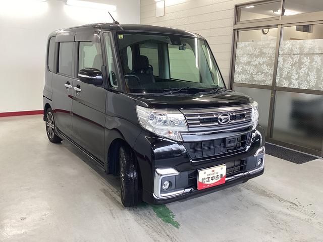 タントカスタムＲＳ　ＳＡII衝突被害軽減ブレーキ　横滑り防止装置　アイドリングストップ　ステアリングスイッチ　オートライト　キーフリーシステム　オートエアコン　ナビ　バックカメラ　ＥＴＣ　マット　バイザー（岐阜県）の中古車