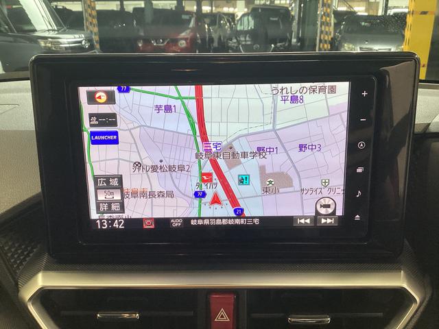 ロッキープレミアム衝突被害軽減ブレーキ　横滑り防止装置　オートハイビーム　アイドリングストップ　ステアリングスイッチ　オートライト　キーフリー　オートエアコン　ナビ　ドラレコ　パノラマカメラ　ＥＴＣ　マット　バイザー（岐阜県）の中古車