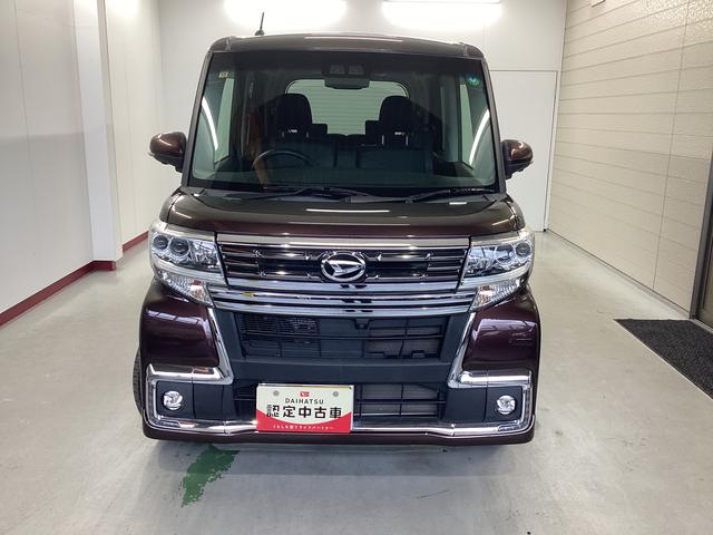 タントカスタムＲＳ　トップエディションリミテッドＳＡIII衝突被害軽減ブレーキ　横滑り防止装置　４ＷＤ　オートハイビーム　アイドリングストップ　ステアリングスイッチ　オートライト　キーフリー　エアコン　ナビ　ドラレコ　パノラマカメラ　ＥＴＣ　マット　バイザー（岐阜県）の中古車