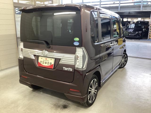 タントカスタムＲＳ　トップエディションリミテッドＳＡIII衝突被害軽減ブレーキ　横滑り防止装置　４ＷＤ　オートハイビーム　アイドリングストップ　ステアリングスイッチ　オートライト　キーフリー　エアコン　ナビ　ドラレコ　パノラマカメラ　ＥＴＣ　マット　バイザー（岐阜県）の中古車