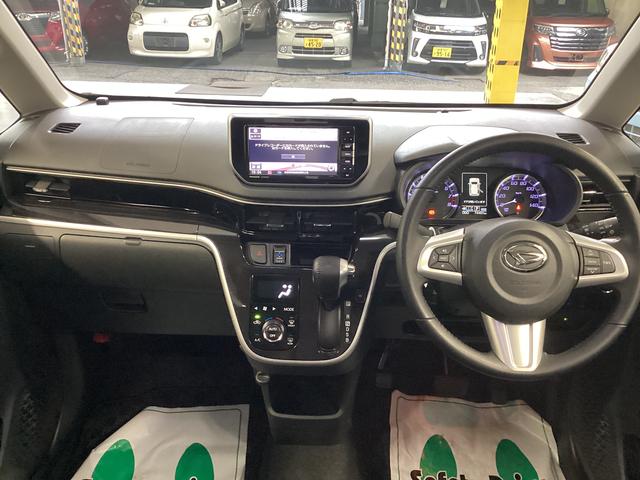 ムーヴカスタム　ＲＳ　ハイパーリミテッドＳＡIII衝突被害軽減ブレーキ　横滑り防止装置　４ＷＤ　オートハイビーム　アイドリングストップ　ステアリングスイッチ　オートライト　キーフリー　社外ナビ　パノラマカメラ　ドラレコ　ＥＴＣ　マット　バイザー（岐阜県）の中古車