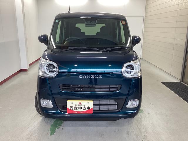 ムーヴキャンバスセオリーG衝突被害軽減ブレーキ 横滑り防止装置 オートハイビーム アイドリングストップ ステアリングスイッチ オートライト キーフリーシステム オートエアコン パノラマカメラ(岐阜県)の中古車