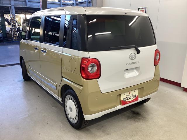 ムーヴキャンバスストライプスＧ衝突被害軽減ブレーキ　横滑り防止装置　オートハイビーム　アイドリングストップ　ステアリングスイッチ　オートライト　キーフリーシステム　オートエアコン　ナビ　ドラレコ　パノラマカメラ　ＥＴＣ　マット（岐阜県）の中古車