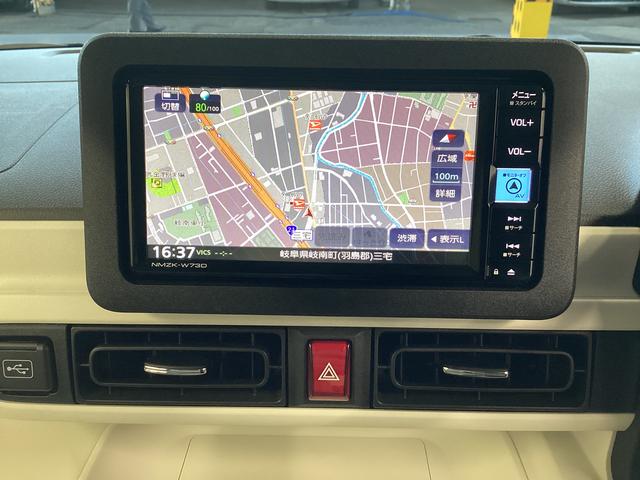 ムーヴキャンバスストライプスＧ衝突被害軽減ブレーキ　横滑り防止装置　オートハイビーム　アイドリングストップ　ステアリングスイッチ　オートライト　キーフリーシステム　オートエアコン　ナビ　ドラレコ　パノラマカメラ　ＥＴＣ　マット（岐阜県）の中古車