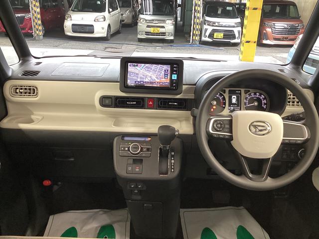 ムーヴキャンバスストライプスG衝突被害軽減ブレーキ 横滑り防止装置 4WD オートハイビーム アイドリングストップ ステアリングスイッチ オートライト キーフリー エアコン ナビ ドラレコ パノラマカメラ ETC マット バイザー(岐阜県)の中古車