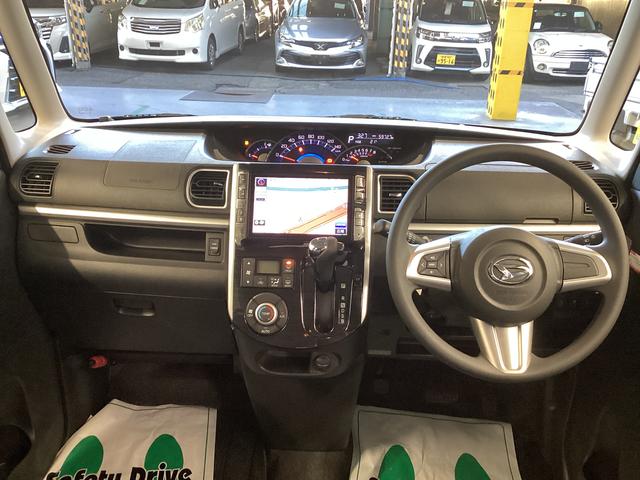 タントカスタムＸ　トップエディションＳＡ衝突被害軽減ブレーキ　横滑り防止装置　アイドリングストップ　ステアリングスイッチ　オートライト　キーフリーシステム　オートエアコン　ナビ　バックカメラ　マット　バイザー（岐阜県）の中古車