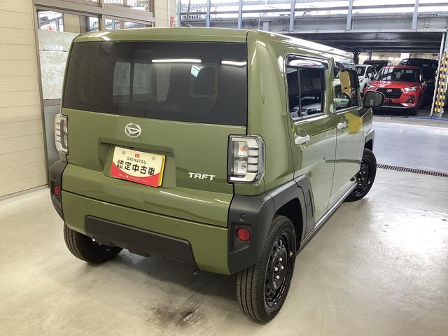 タフトＸ衝突被害軽減ブレーキ　横滑り防止装置　オートハイビーム　アイドリングストップ　ステアリングスイッチ　オートライト　キーフリーシステム　オートエアコン　パノラマカメラ　マット　バイザー（岐阜県）の中古車