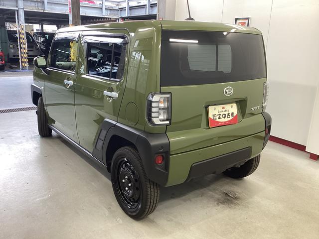 タフトＸ衝突被害軽減ブレーキ　横滑り防止装置　オートハイビーム　アイドリングストップ　ステアリングスイッチ　オートライト　キーフリーシステム　オートエアコン　パノラマカメラ　マット　バイザー（岐阜県）の中古車