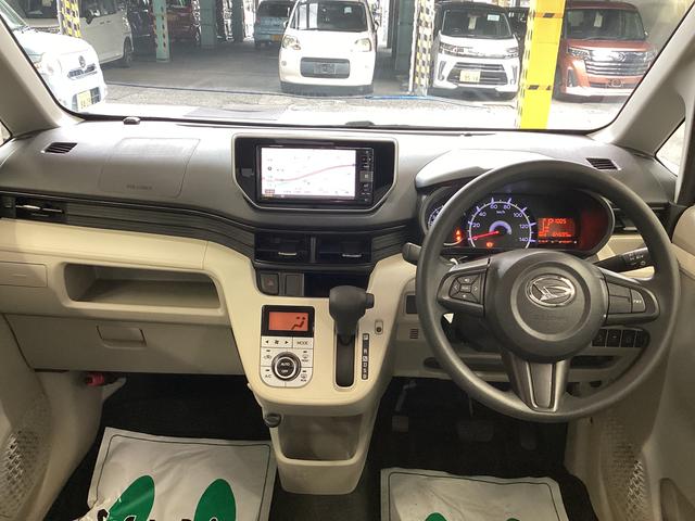 ムーヴＸ　ＳＡII衝突被害軽減ブレーキ　横滑り防止装置　アイドリングストップ　ステアリングスイッチ　オートライト　キーフリーシステム　オートエアコン　ナビ　ドラレコ　バックカメラ　ＥＴＣ　マット　バイザー（岐阜県）の中古車