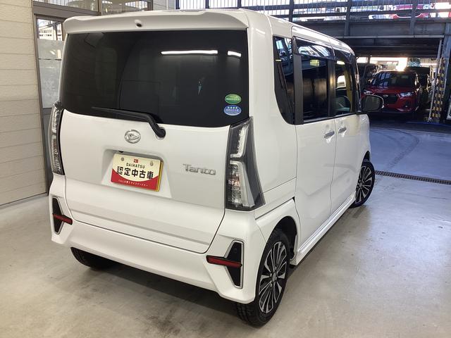 タントカスタムＲＳセレクション衝突被害軽減ブレーキ　横滑り防止装置　４ＷＤ　オートハイビーム　アイドリングストップ　ステアリングスイッチ　オートライト　キーフリー　エアコン　ナビ　ドラレコ　バックカメラ　ＥＴＣ　マット　バイザー（岐阜県）の中古車