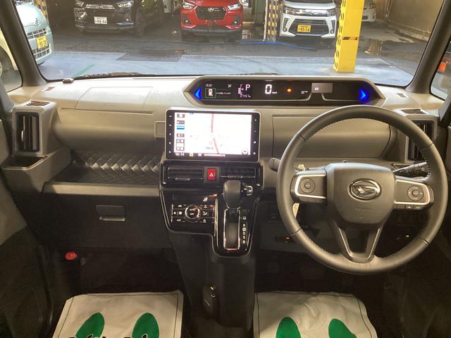 タントカスタムＲＳセレクション衝突被害軽減ブレーキ　横滑り防止装置　４ＷＤ　オートハイビーム　アイドリングストップ　ステアリングスイッチ　オートライト　キーフリー　エアコン　ナビ　ドラレコ　バックカメラ　ＥＴＣ　マット　バイザー（岐阜県）の中古車