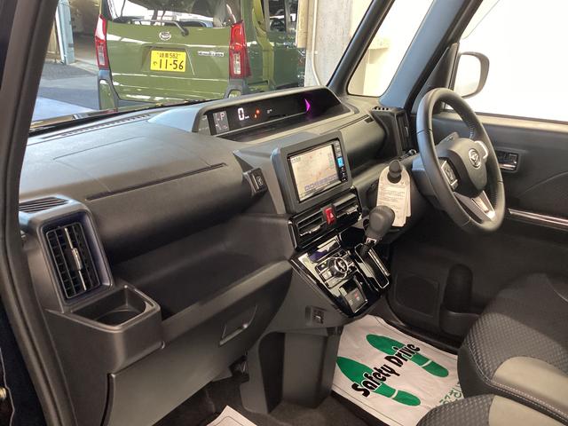 タントカスタムＲＳ衝突被害軽減ブレーキ　横滑り防止装置　オートハイビーム　アイドリングストップ　ステアリングスイッチ　オートライト　キーフリー　オートエアコン　ナビ　ドラレコ　パノラマカメラ　ＥＴＣ　マット　バイザー（岐阜県）の中古車