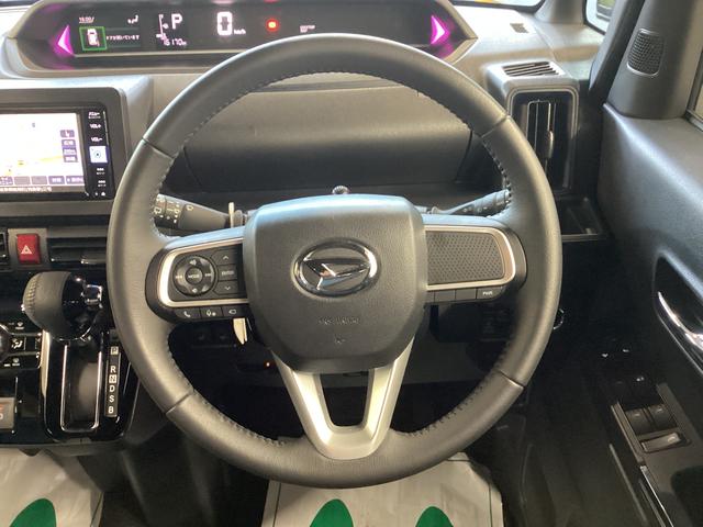 タントカスタムＲＳ衝突被害軽減ブレーキ　横滑り防止装置　オートハイビーム　アイドリングストップ　ステアリングスイッチ　オートライト　キーフリー　オートエアコン　ナビ　ドラレコ　パノラマカメラ　ＥＴＣ　マット　バイザー（岐阜県）の中古車