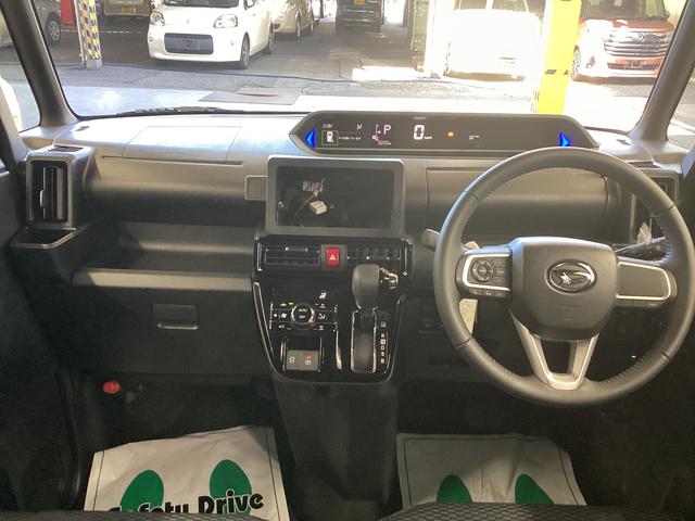 タントカスタムRS衝突被害軽減ブレーキ 横滑り防止装置 オートハイビーム アイドリングストップ ステアリングスイッチ オートライト キーフリーシステム オートエアコン パノラマカメラ マット バイザー(岐阜県)の中古車