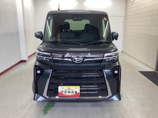 タントカスタムX衝突被害軽減ブレーキ 横滑り防止装置 オートハイビーム アイドリングストップ ステアリングスイッチ オートライト キーフリーシステム オートエアコン パノラマカメラ マット バイザー(岐阜県)の中古車