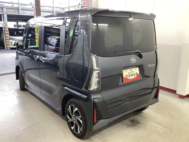 タントカスタムX衝突被害軽減ブレーキ 横滑り防止装置 オートハイビーム アイドリングストップ ステアリングスイッチ オートライト キーフリーシステム オートエアコン パノラマカメラ マット バイザー(岐阜県)の中古車